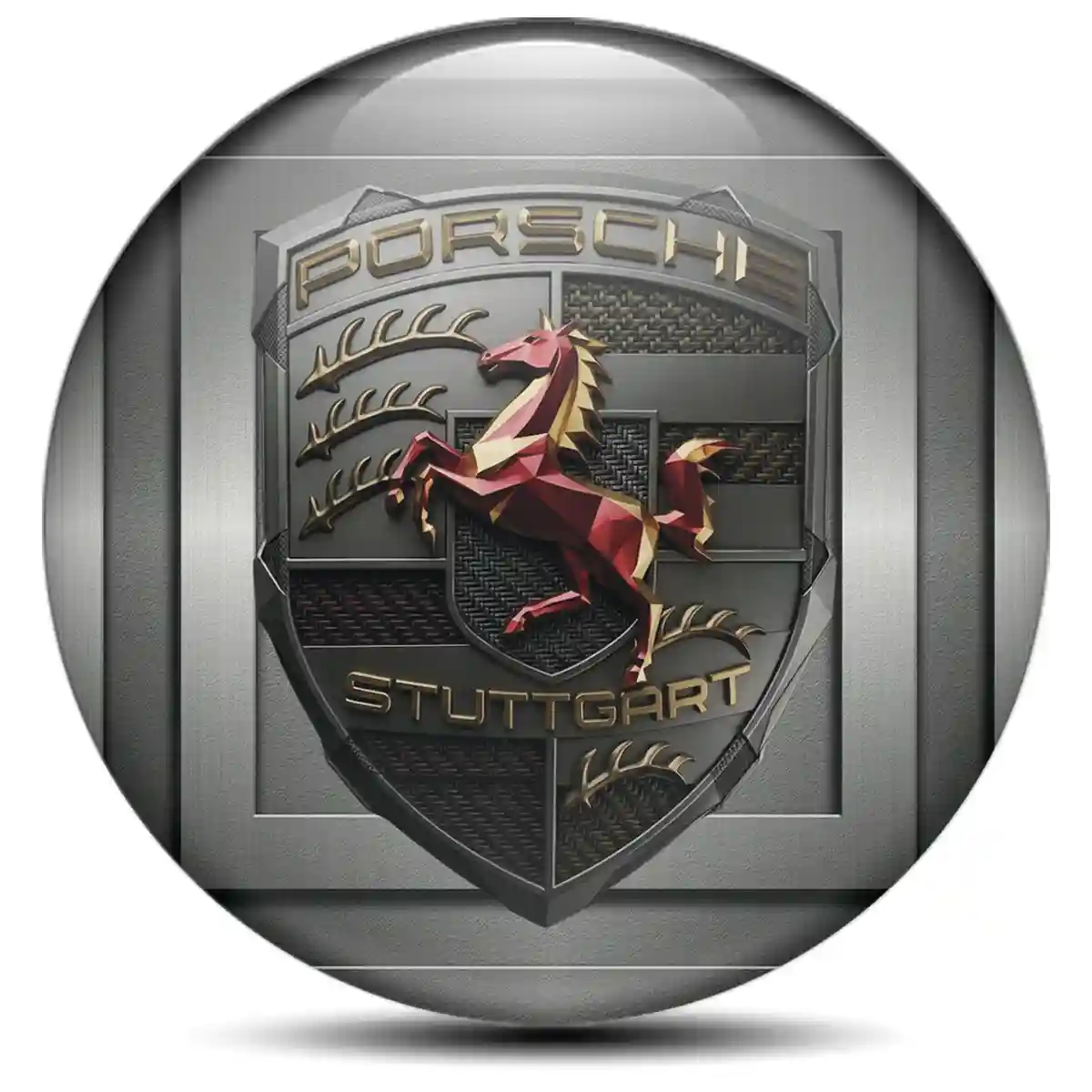 Porsche Badge Emblems Center Cap Auto Tuning