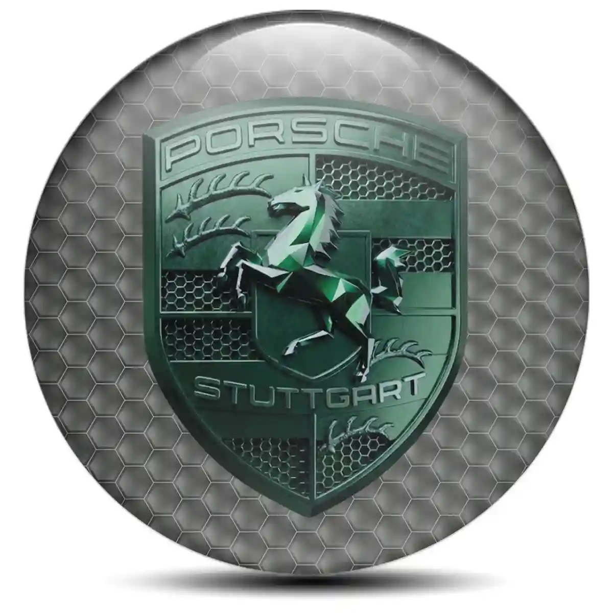 Porsche Badge Emblems Center Cap Elite Edition
