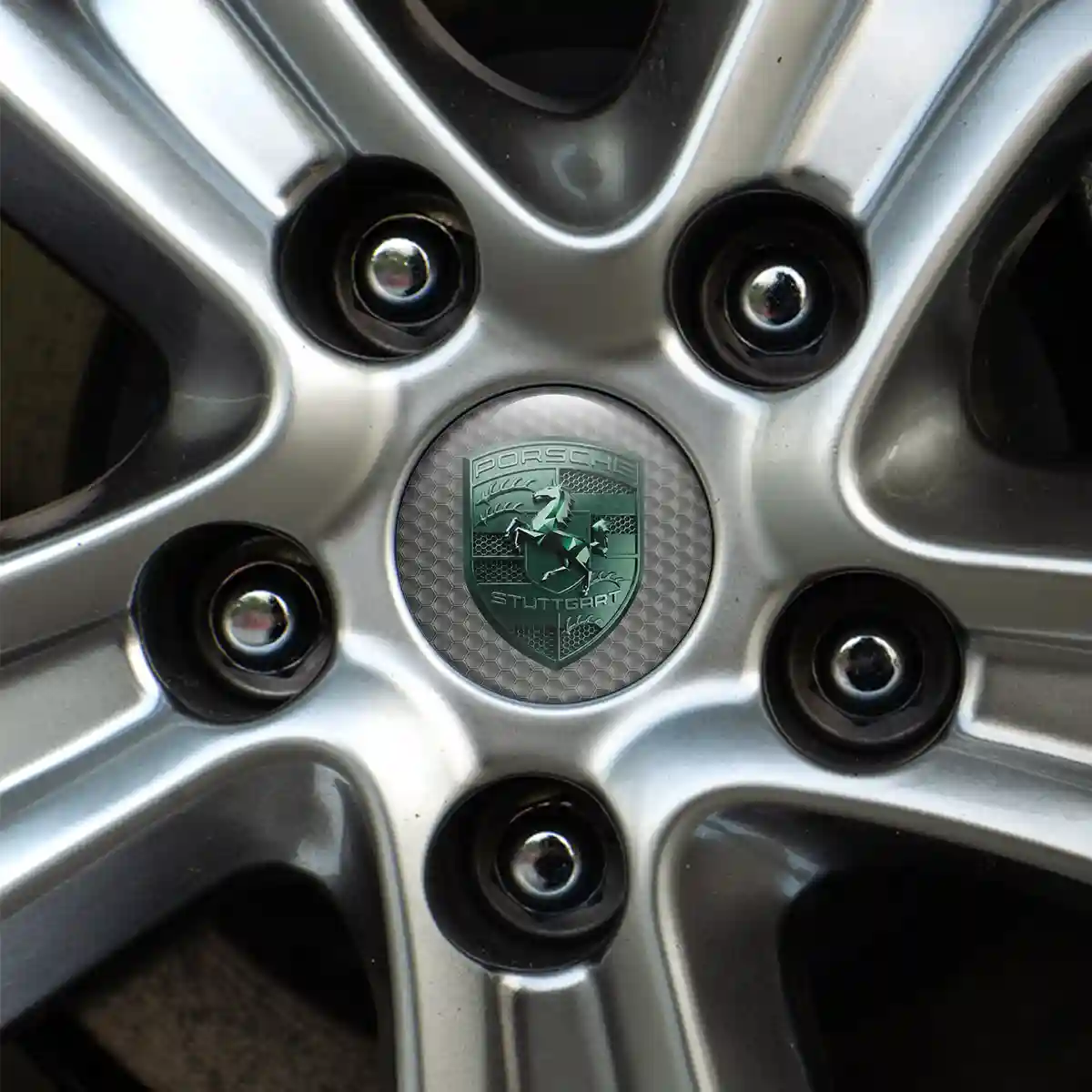 Porsche Badge Emblems Center Cap Elite Edition