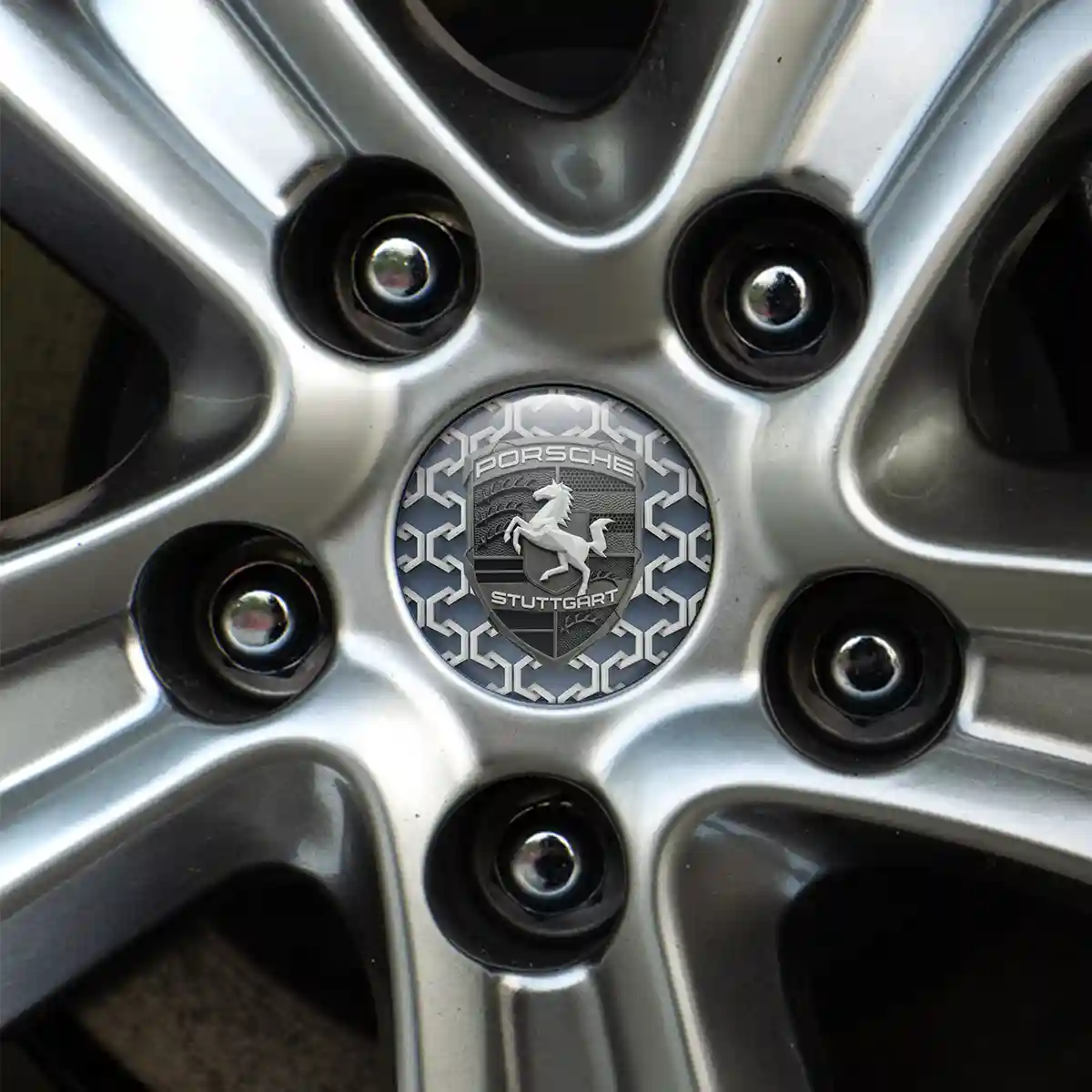 Porsche Badge Emblems Center Cap Exterior Luxe