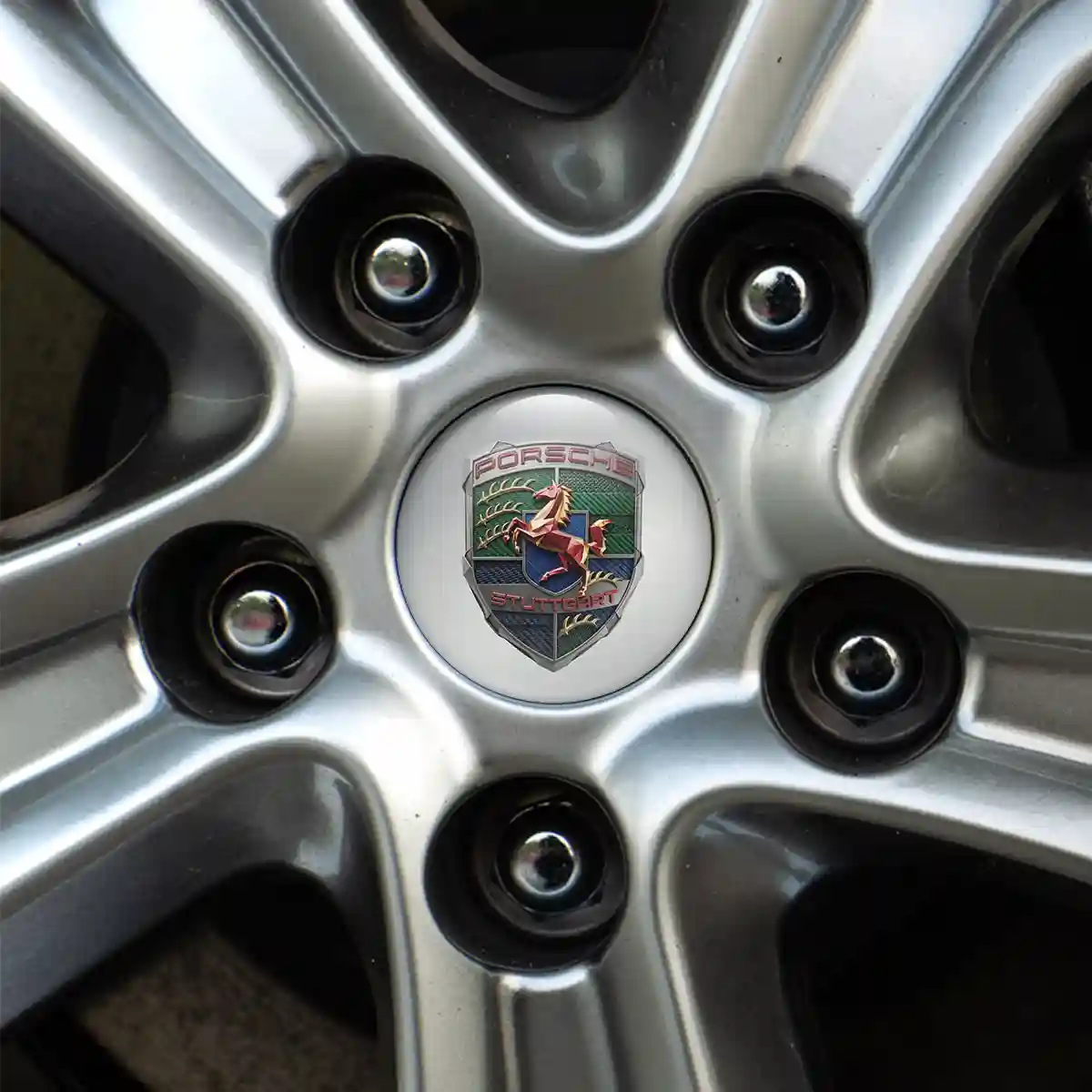 Porsche Badge Emblems Center Cap Interior Luxe