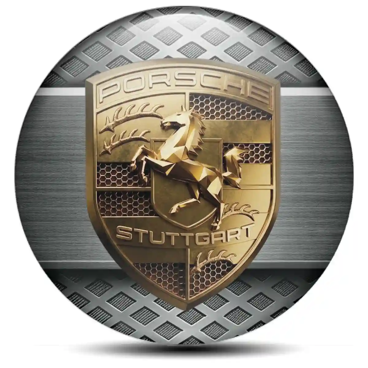 Porsche Badge Emblems Center Cap Marked Edition