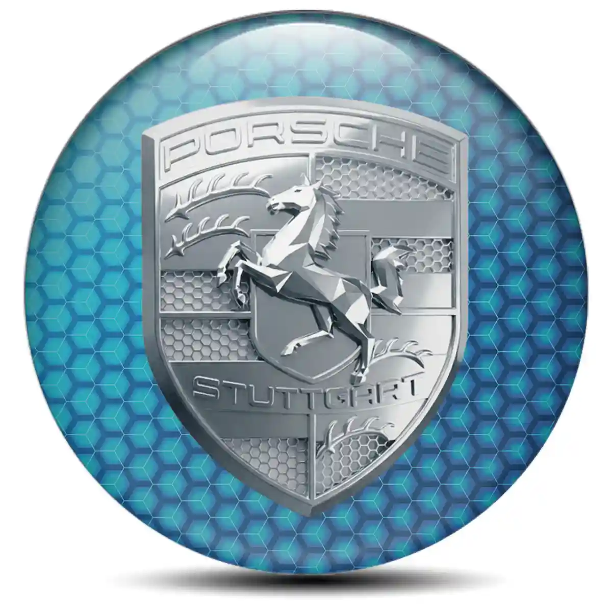 Porsche Badge Emblems Center Cap Performance Style