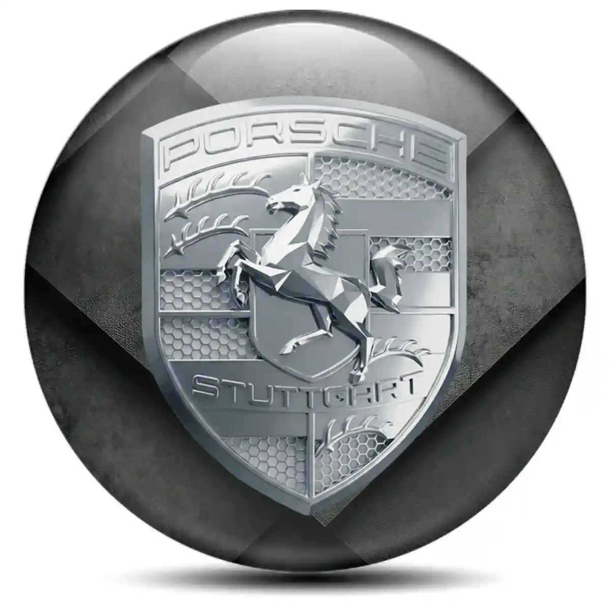 Porsche Badge Emblems Center Cap Prestige Line