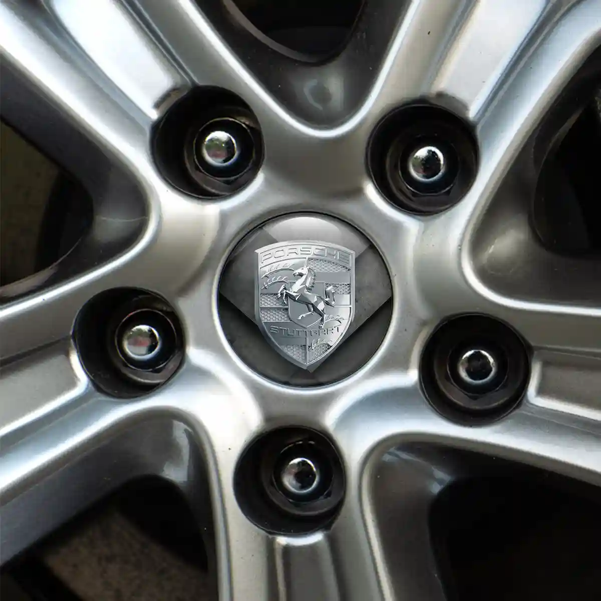 Porsche Badge Emblems Center Cap Prestige Line