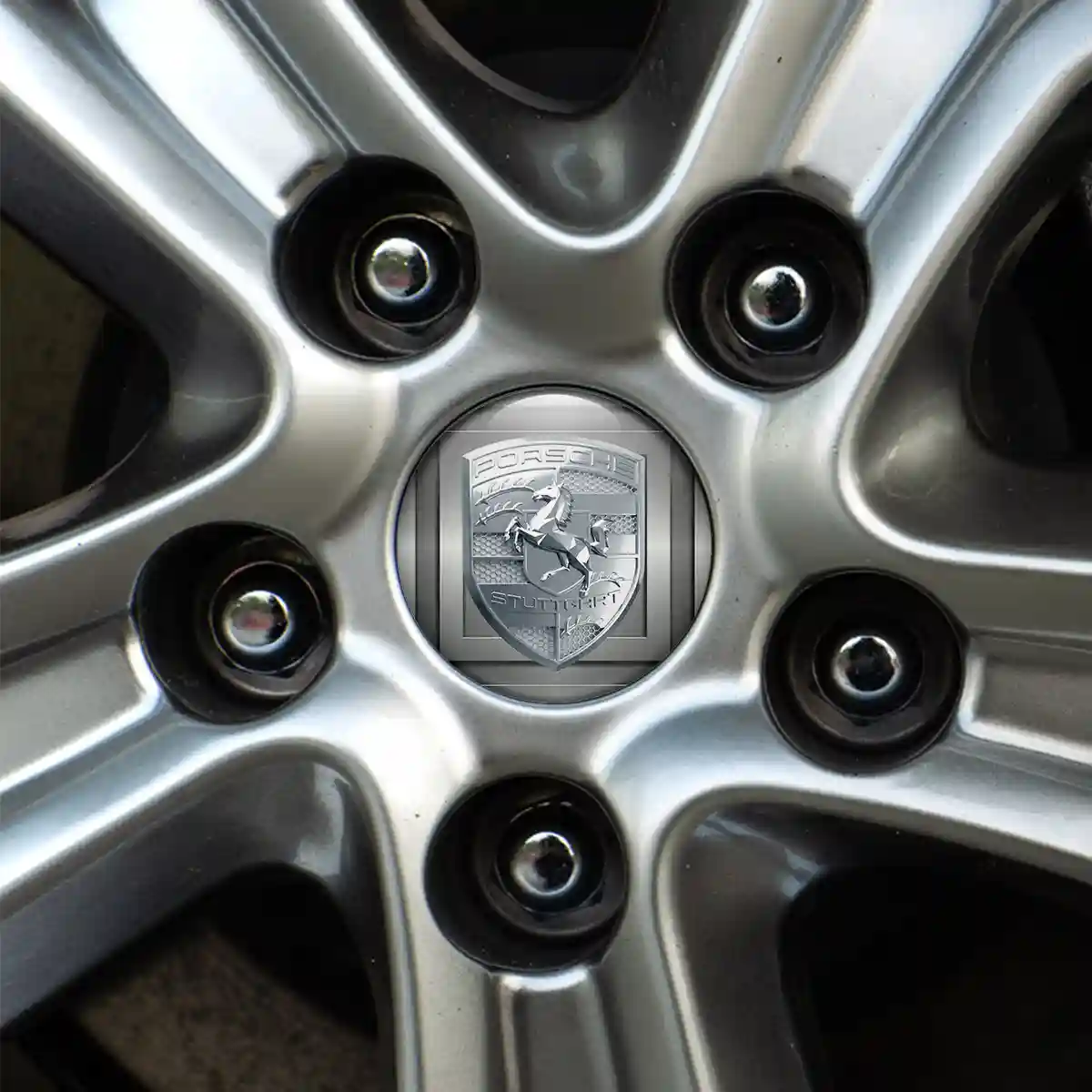Porsche Badge Emblems Center Cap Prime Quality