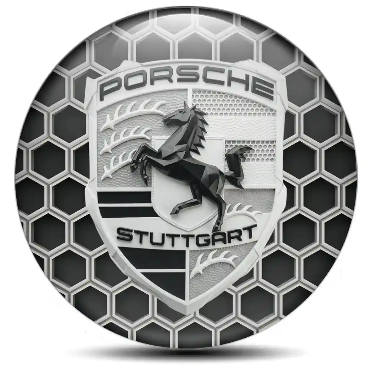 Porsche Badge Emblems Center Cap Resin Elite