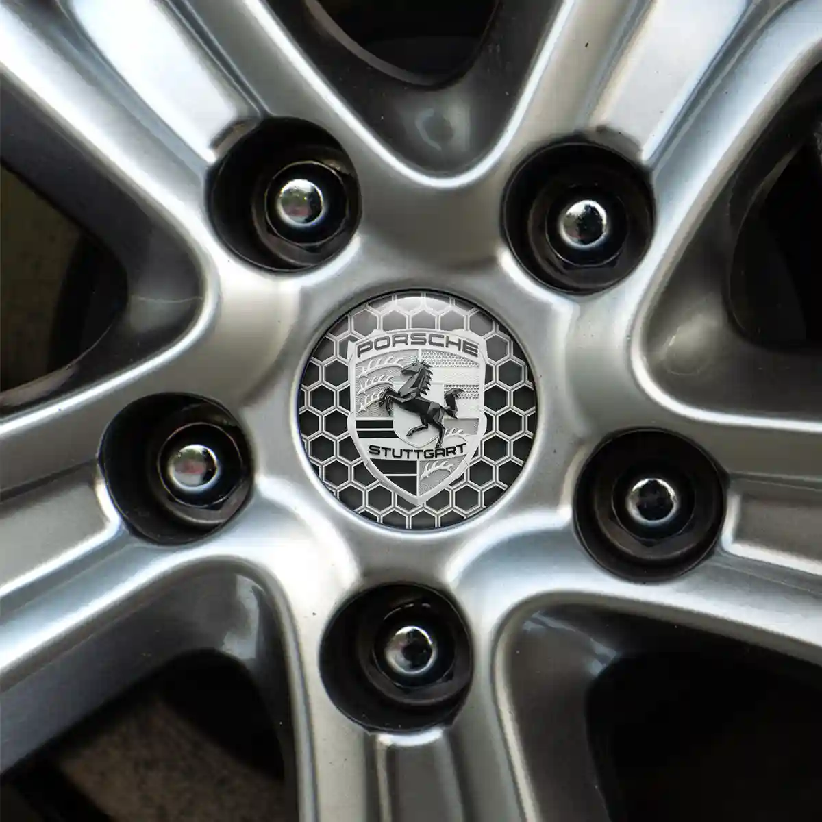 Porsche Badge Emblems Center Cap Resin Elite