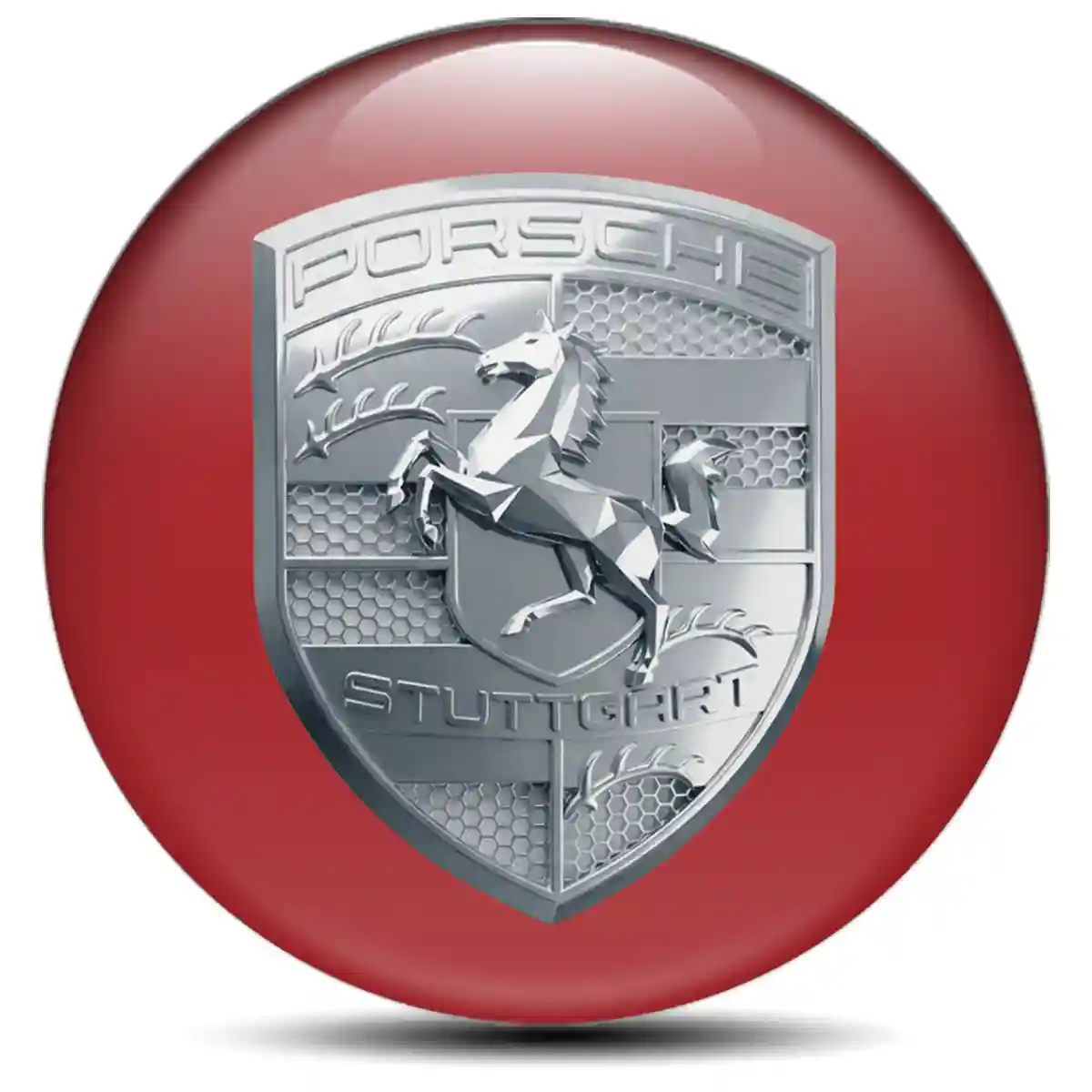 Porsche Badge Emblems Center Cap Resin Luxe