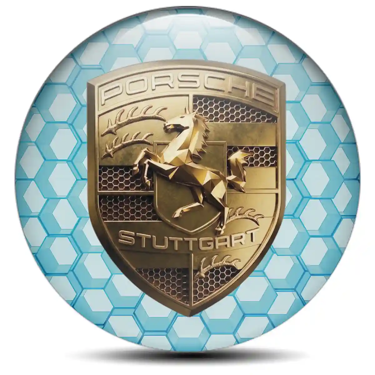 Porsche Badge Emblems Center Cap Signature Grade