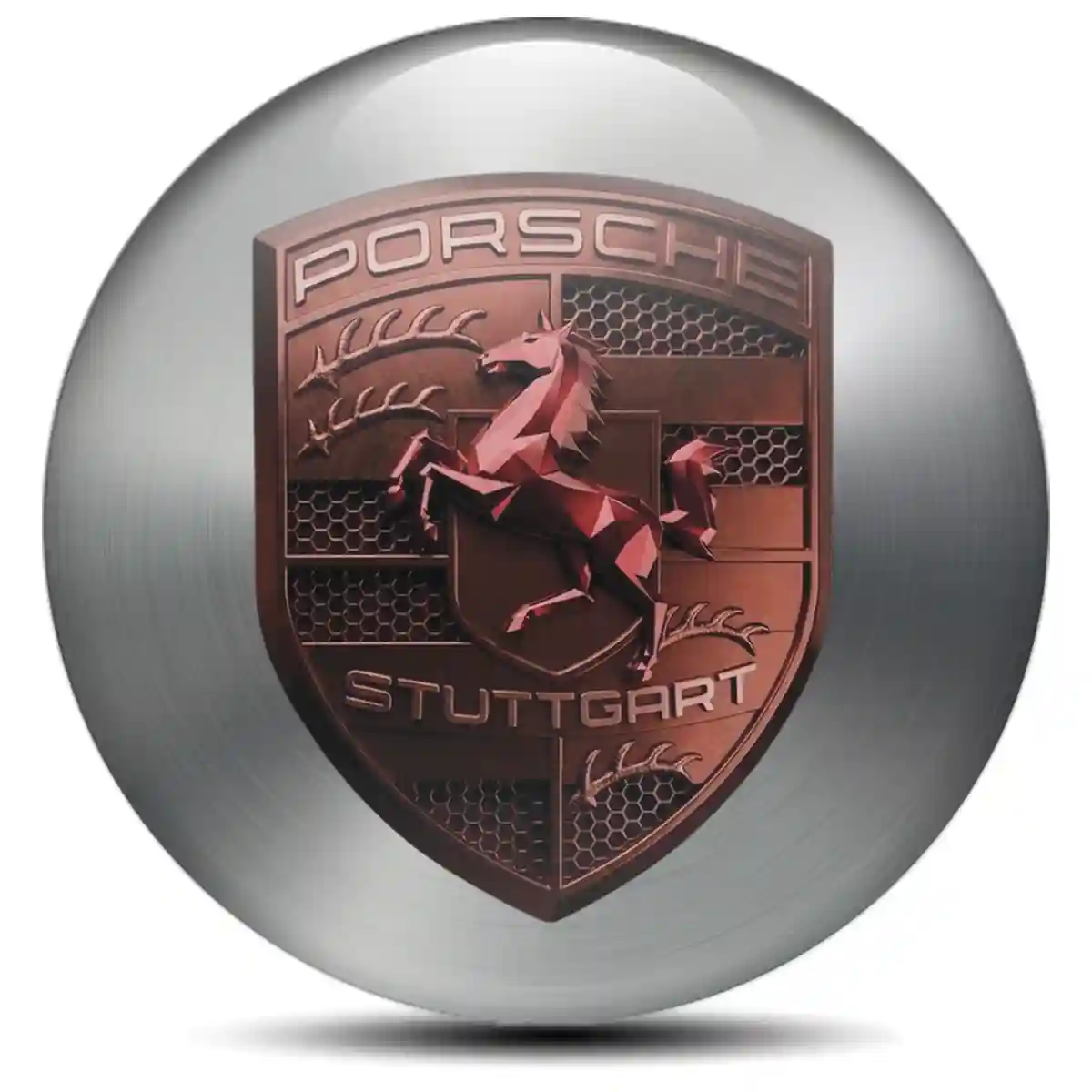 Porsche Badge Emblems Center Cap Superior Craft