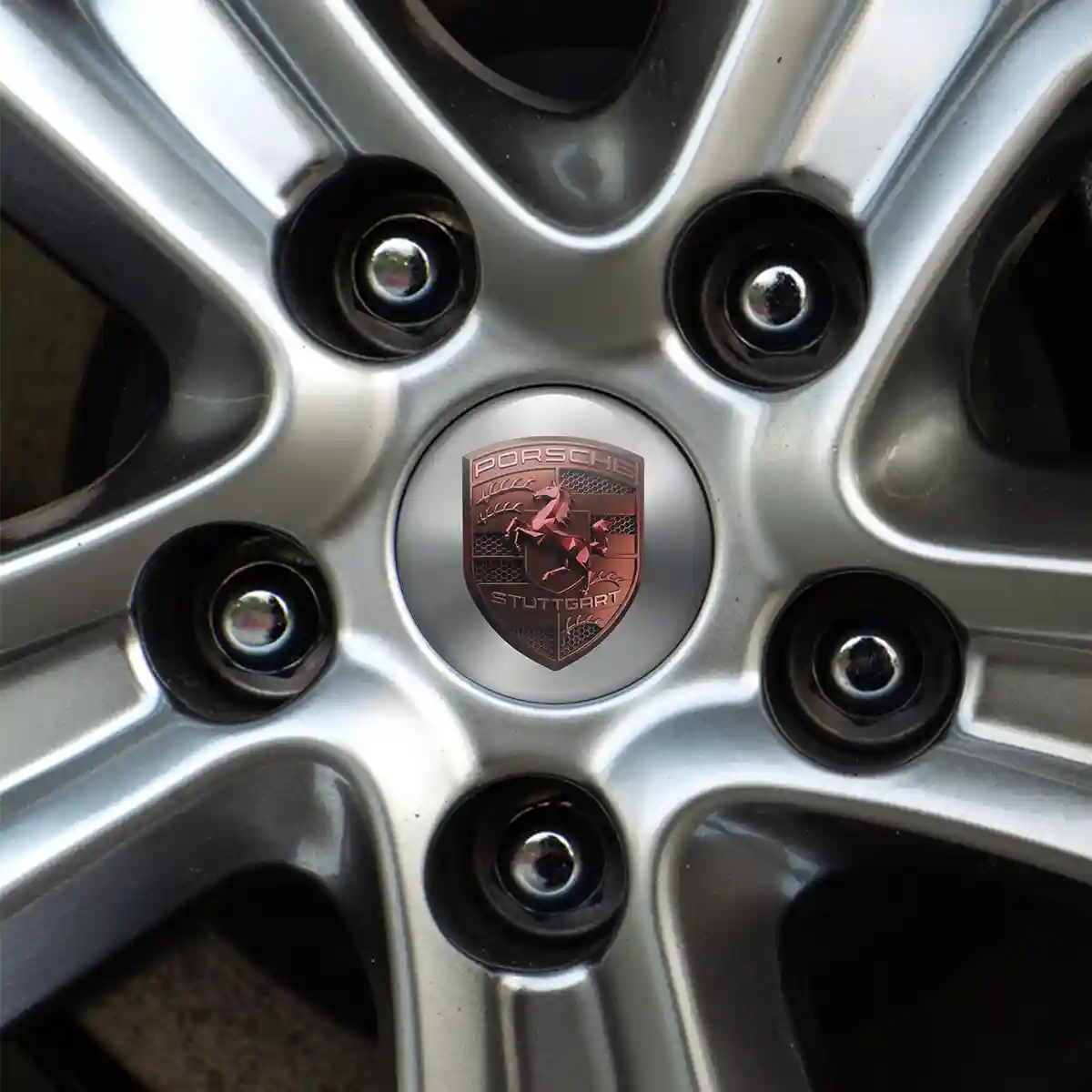 Porsche Badge Emblems Center Cap Superior Craft