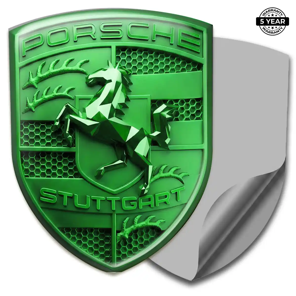 Porsche Car Emblem Decal Sleek Style