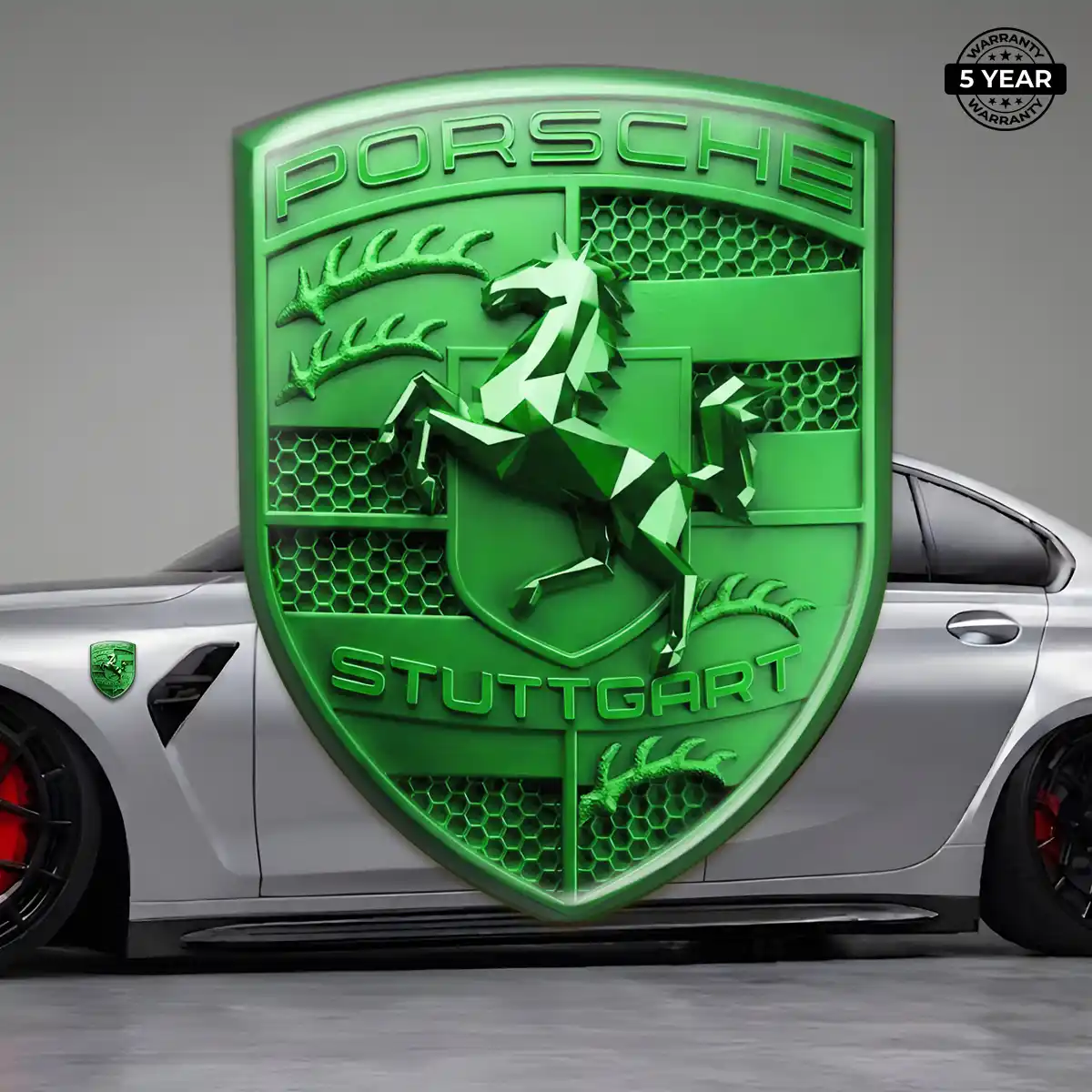 Porsche Car Emblem Decal Sleek Style