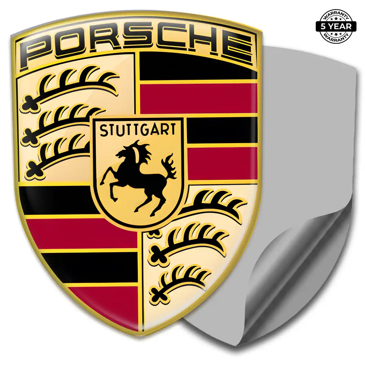 Porsche Car Logo Decal Sleek Style