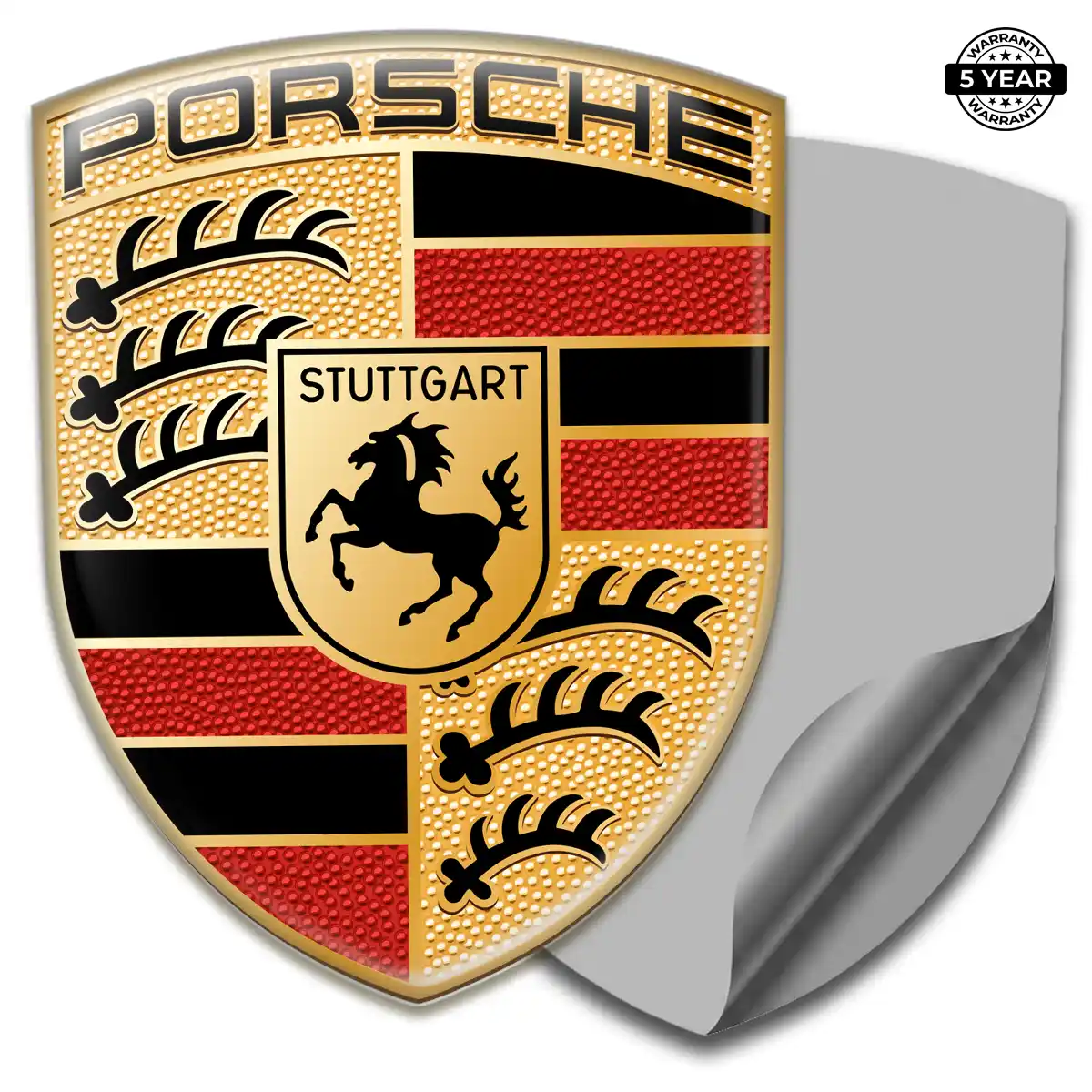 Porsche Crest Logo Emblem Sleek Style