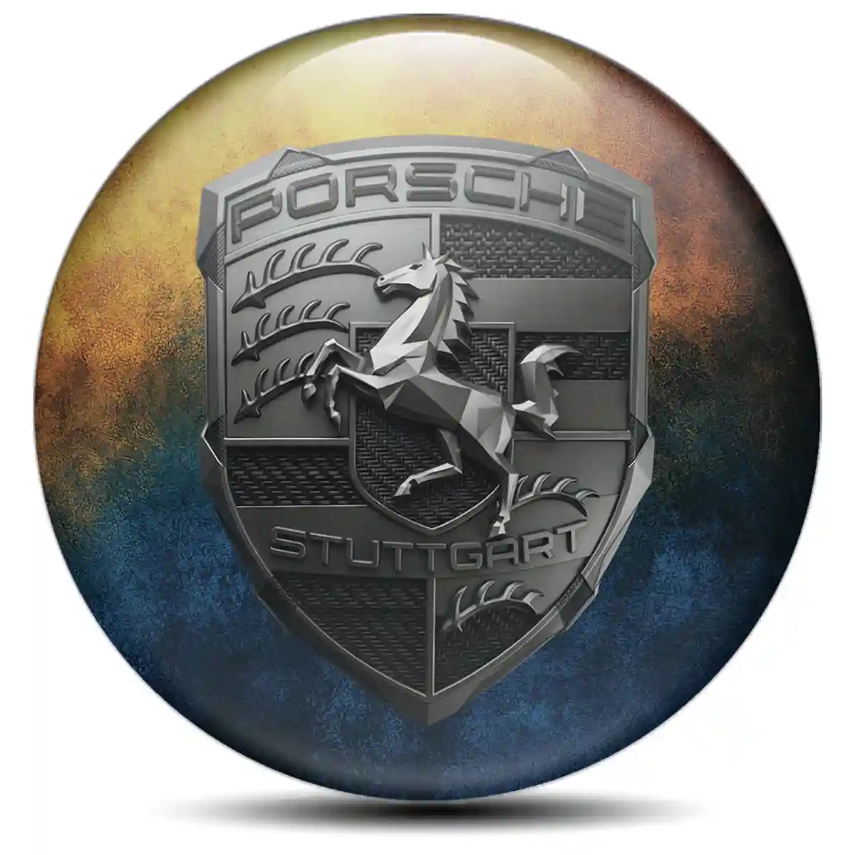 Porsche Domed Emblem Branded Line