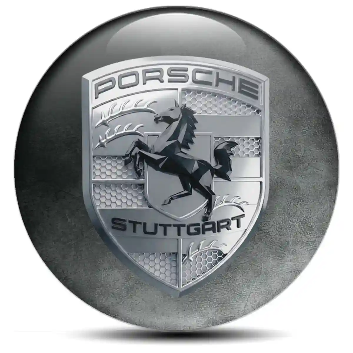 Porsche Domed Emblem Deluxe Edition