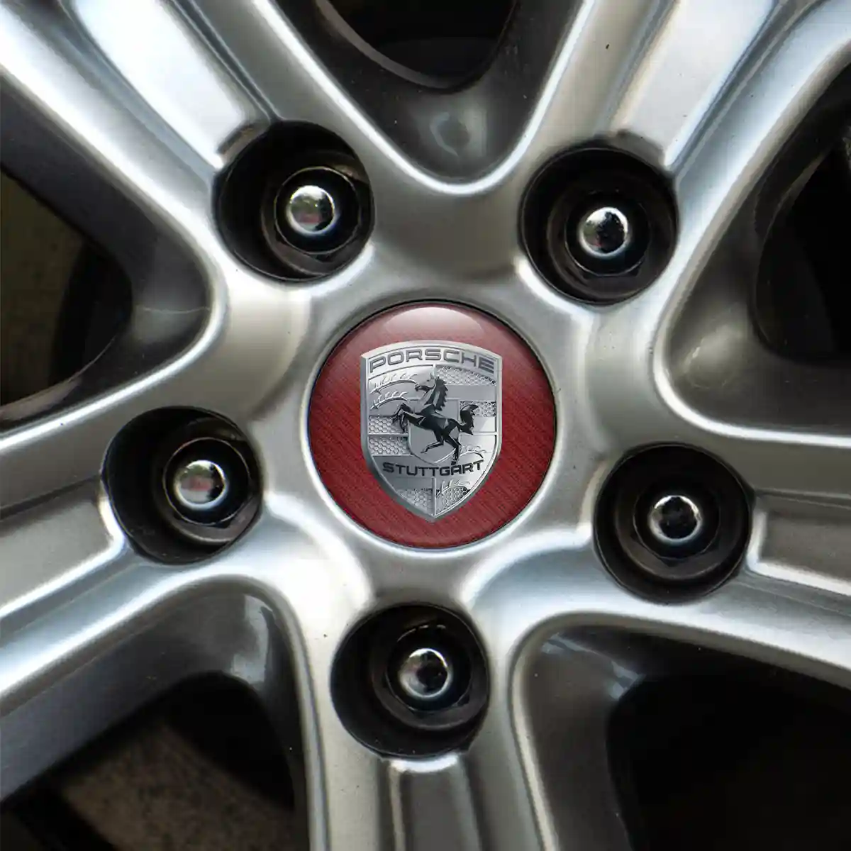Porsche Domed Emblem Interior Elegance