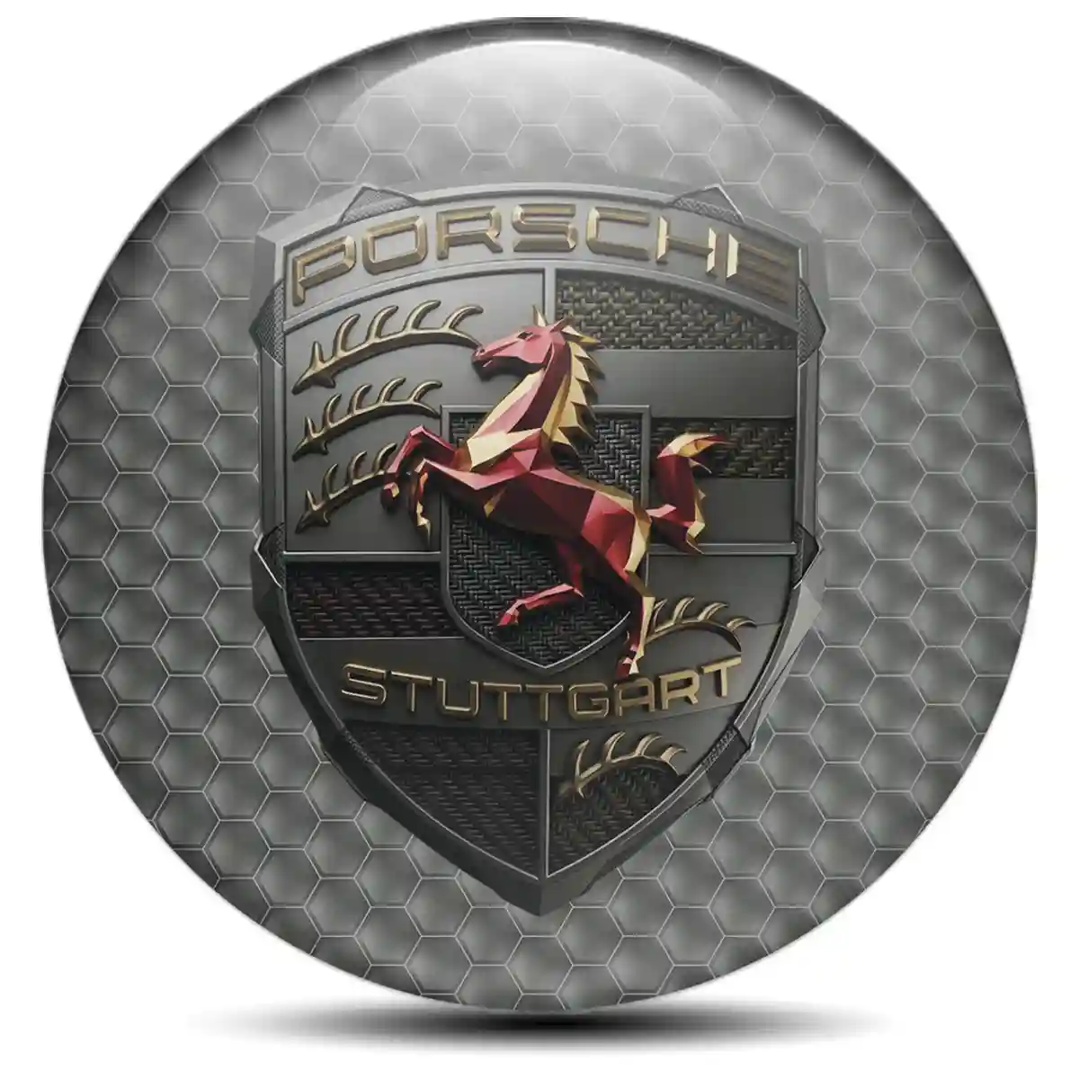 Porsche Domed Emblem Marked Edition