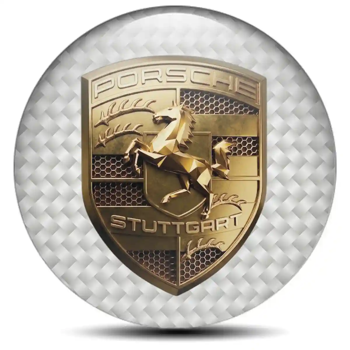 Porsche Domed Emblem Prestige Line