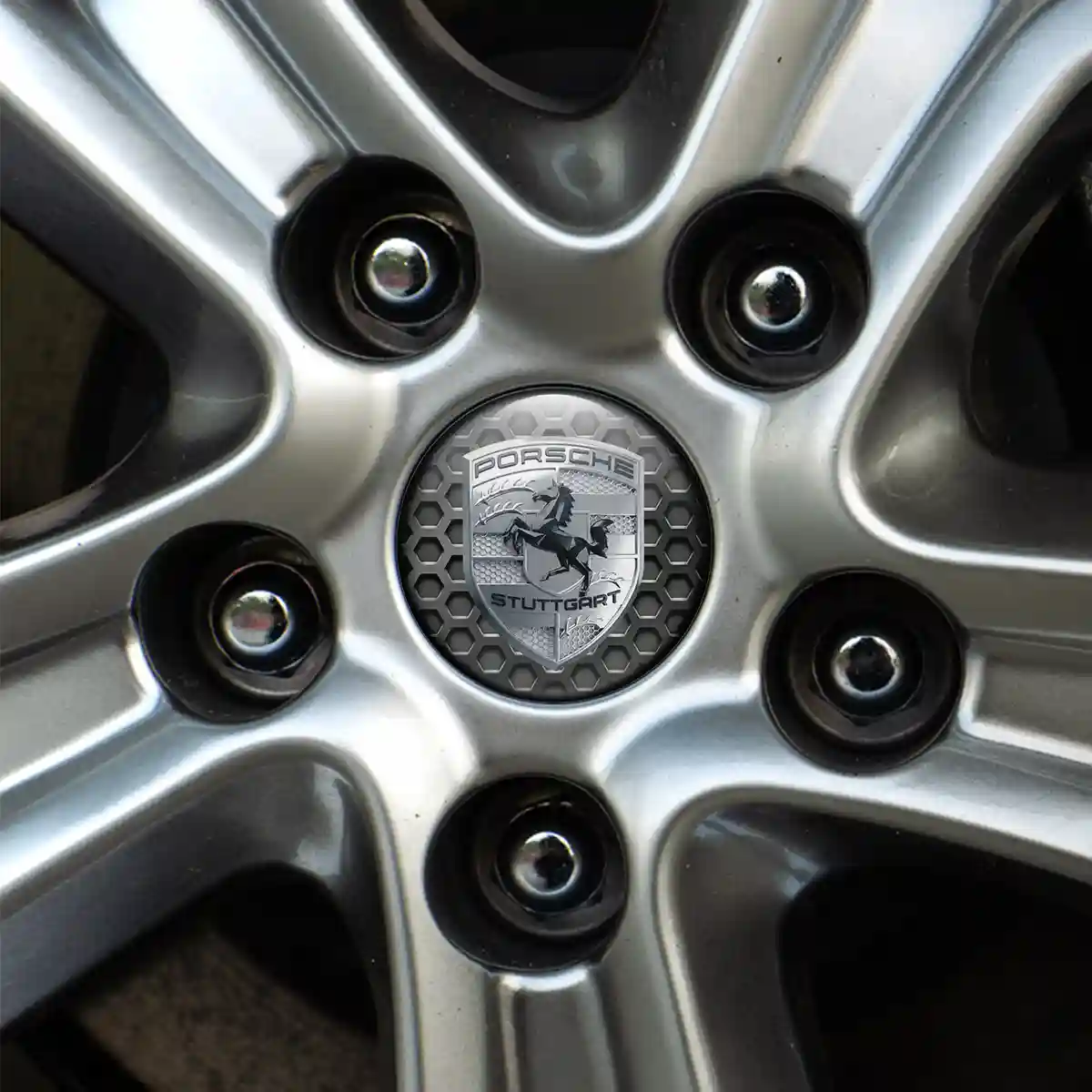 Porsche Domed Emblem Resin Luxe