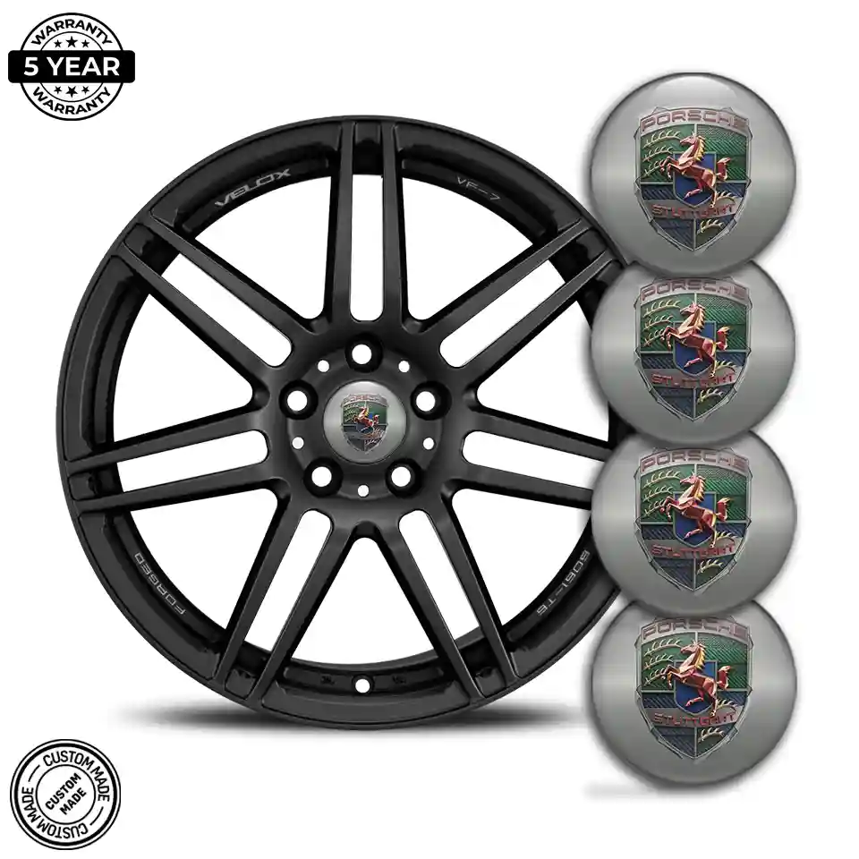 Porsche Domed Emblem Self-Adhesive Opulent Line