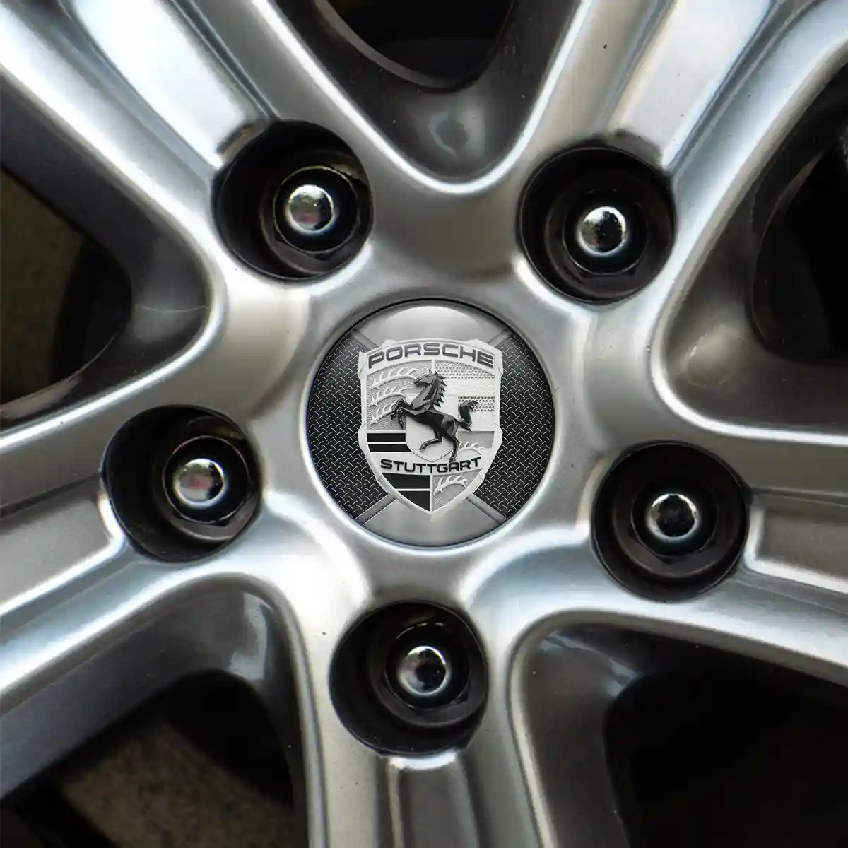 Porsche Domed Emblem Self-Adhesive Signature Grade