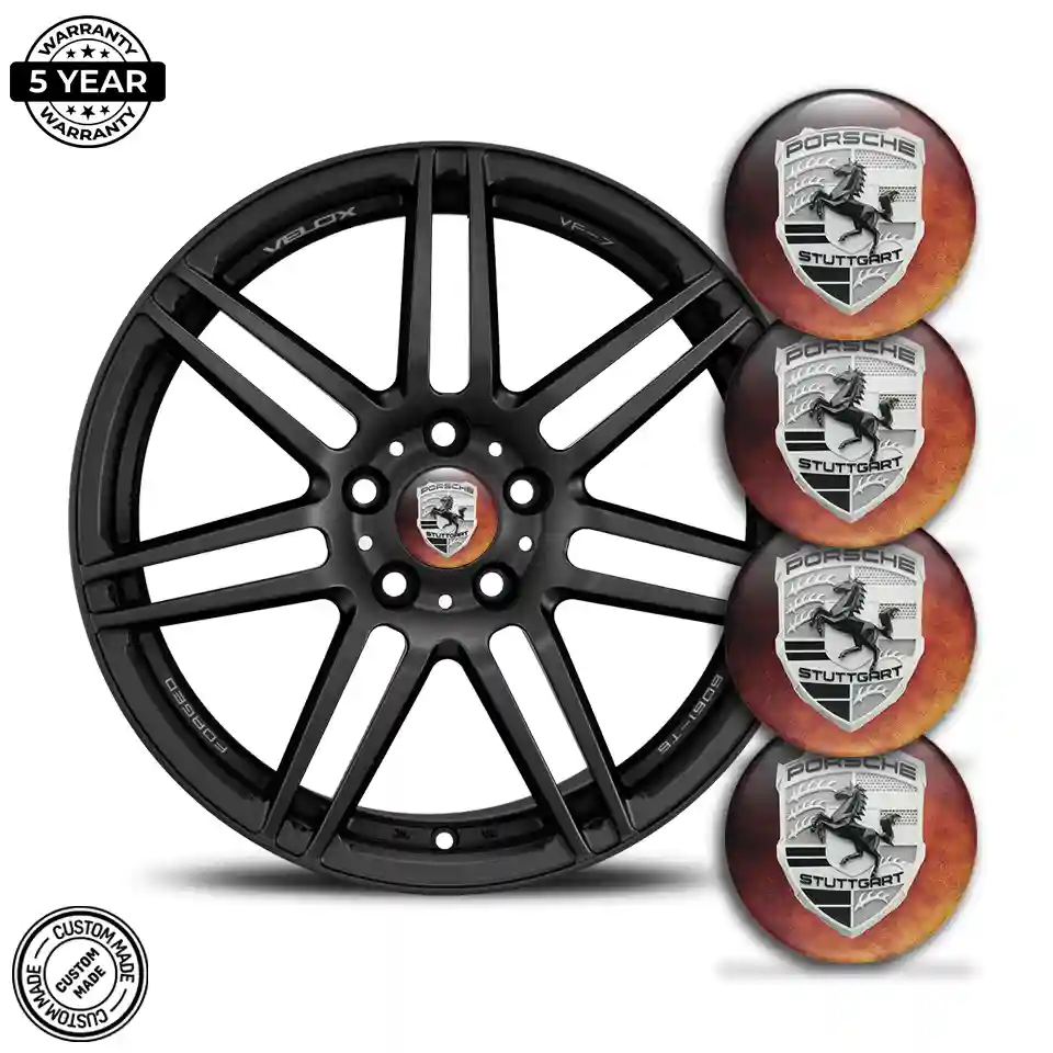 Porsche Domed Emblem Sport Tuning