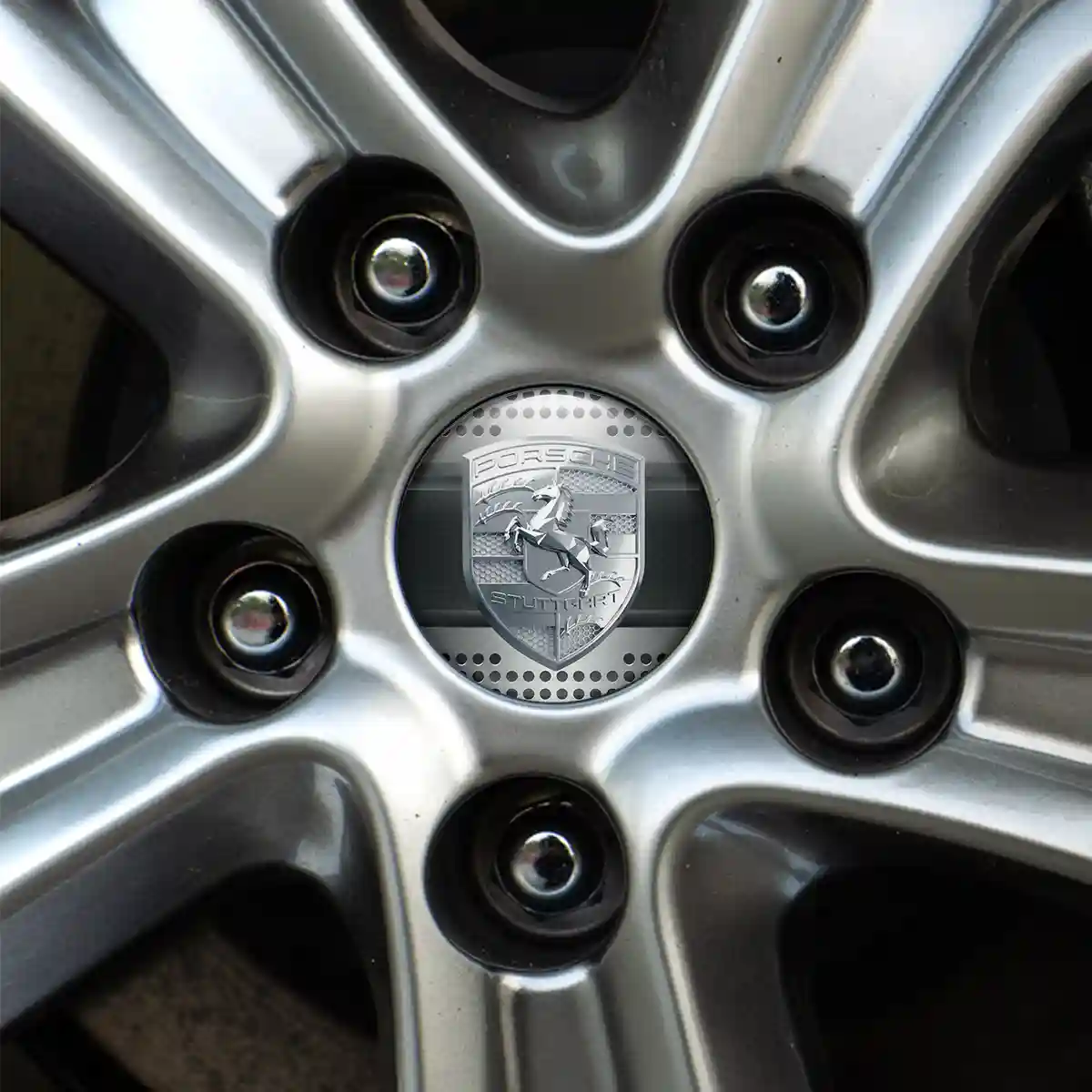Porsche Domed Emblem Vortex Series