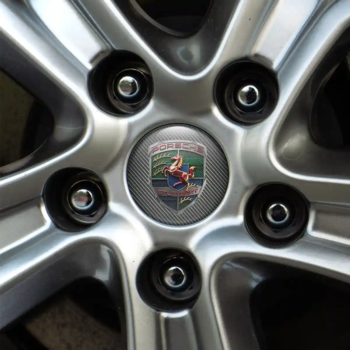 Porsche Domed Sticker Cabin Style