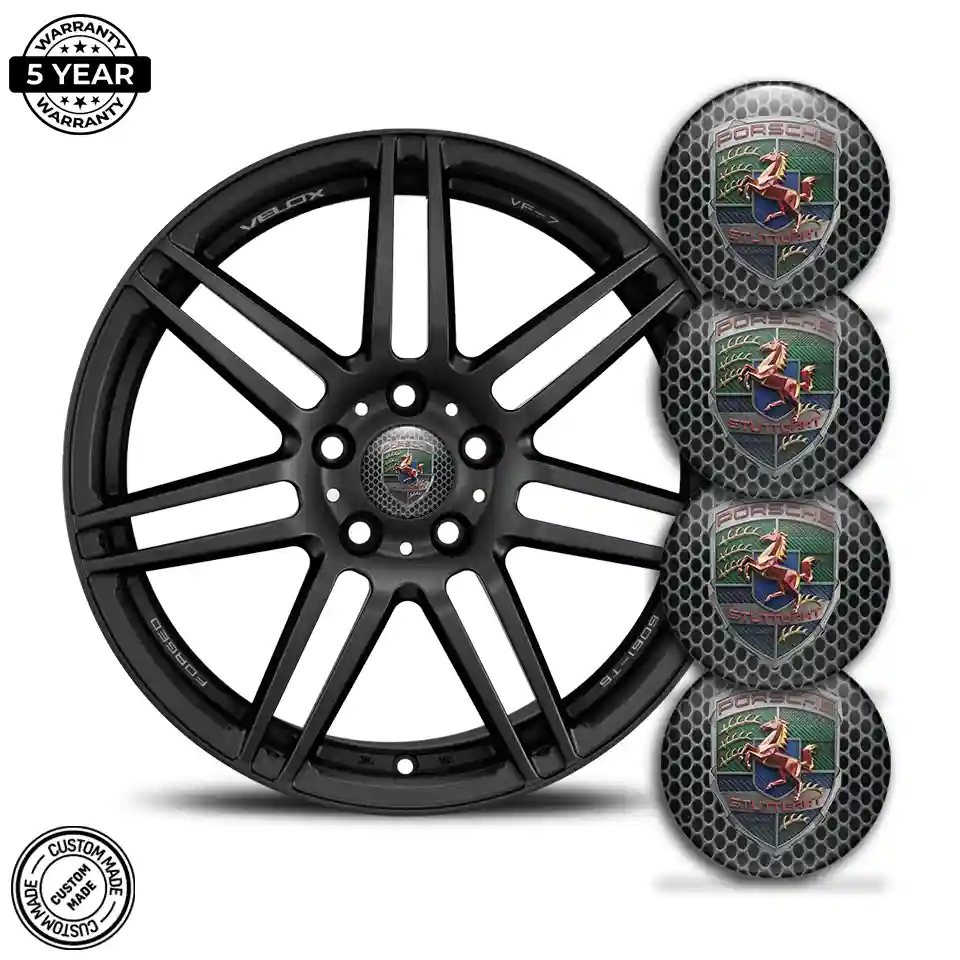 Porsche Domed Sticker Elite Edition