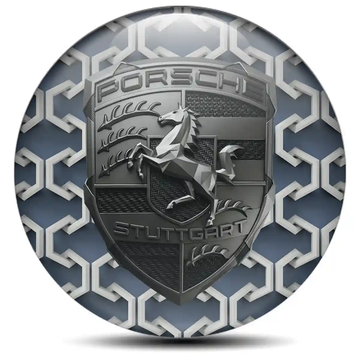 Porsche Domed Sticker Exclusive Series