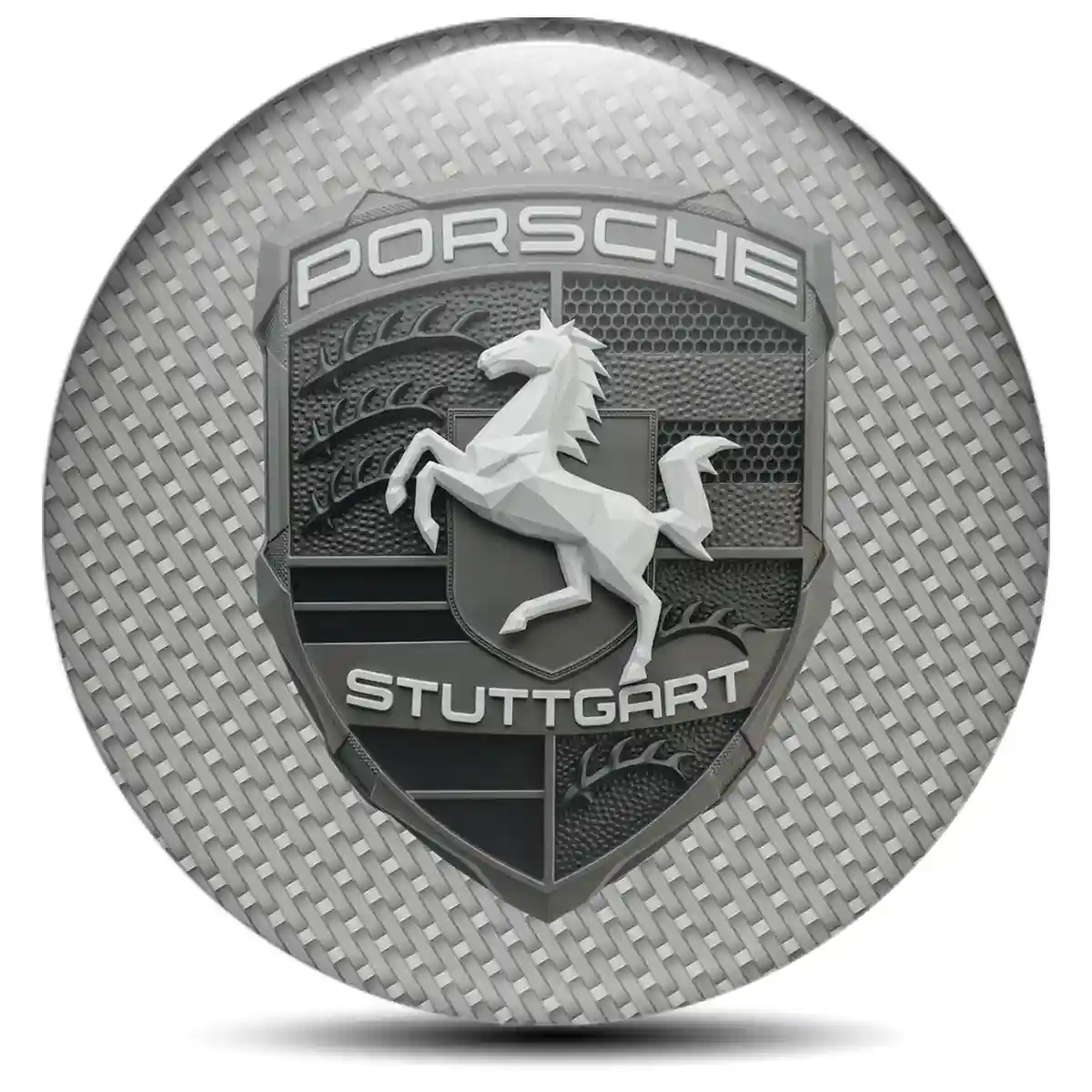 Porsche Domed Sticker Marked Edition