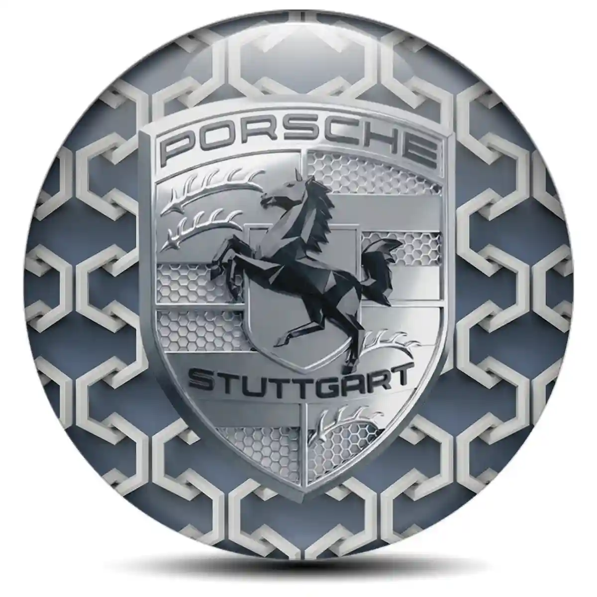 Porsche Domed Sticker Noble Edition