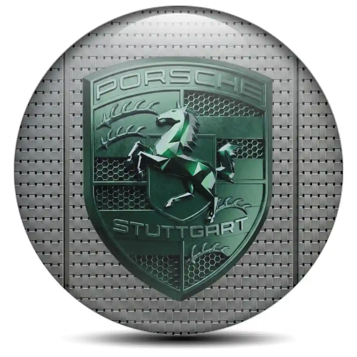 Porsche Domed Sticker Outer Style