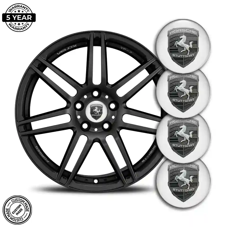 Porsche Domed Sticker Premium Dome