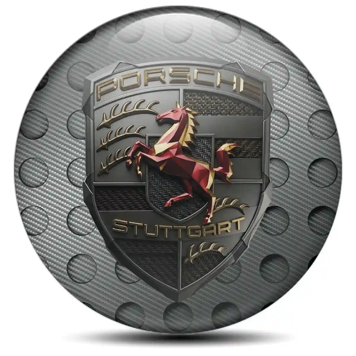 Porsche Domed Sticker Prestige Line
