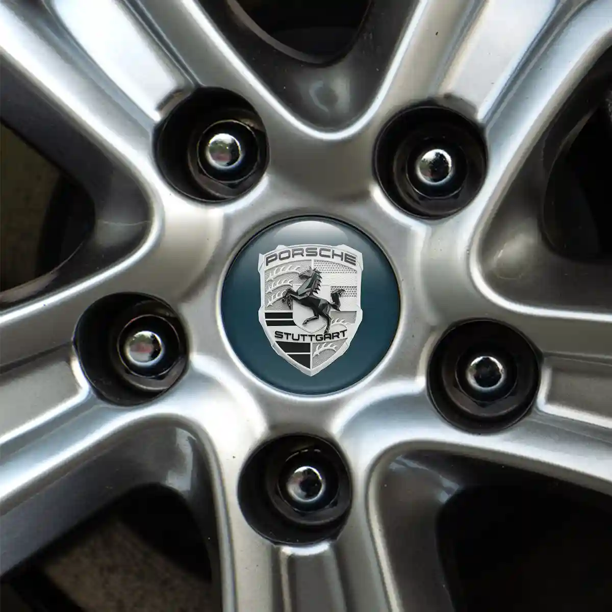 Porsche Domed Sticker Self-Adhesive Cabin Style