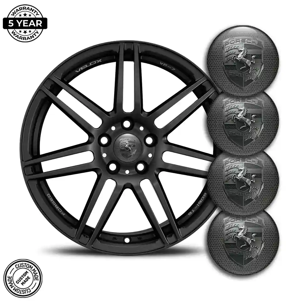 Porsche Domed Sticker Self-Adhesive Elite Edition