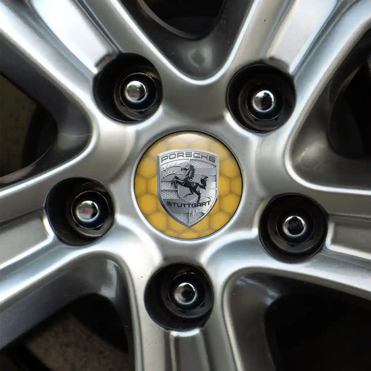 Porsche Domed Sticker Self-Adhesive Prestige Line