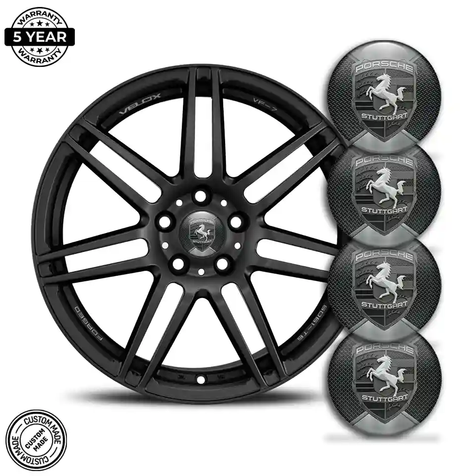 Porsche Domed Sticker Self-Adhesive Superior Craft
