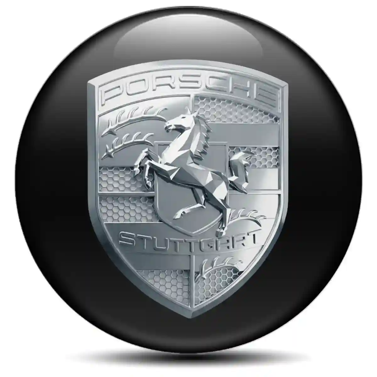 Porsche Domed Sticker Signature Grade
