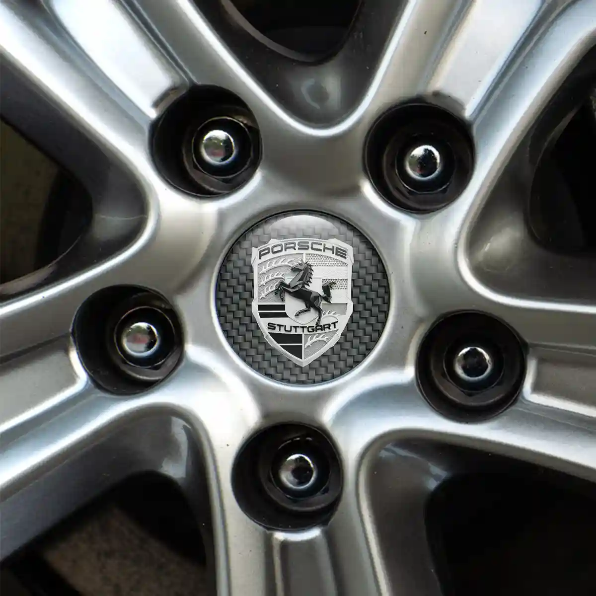 Porsche Domed Sticker Vortex Series