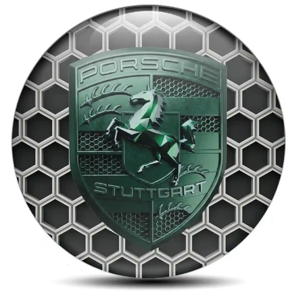 Porsche Emblem Badge Auto Tuning