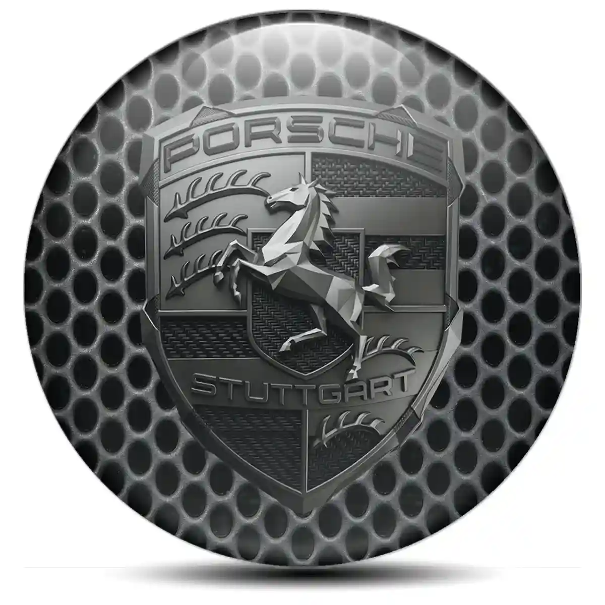 Porsche Emblem Badge Elite Finish