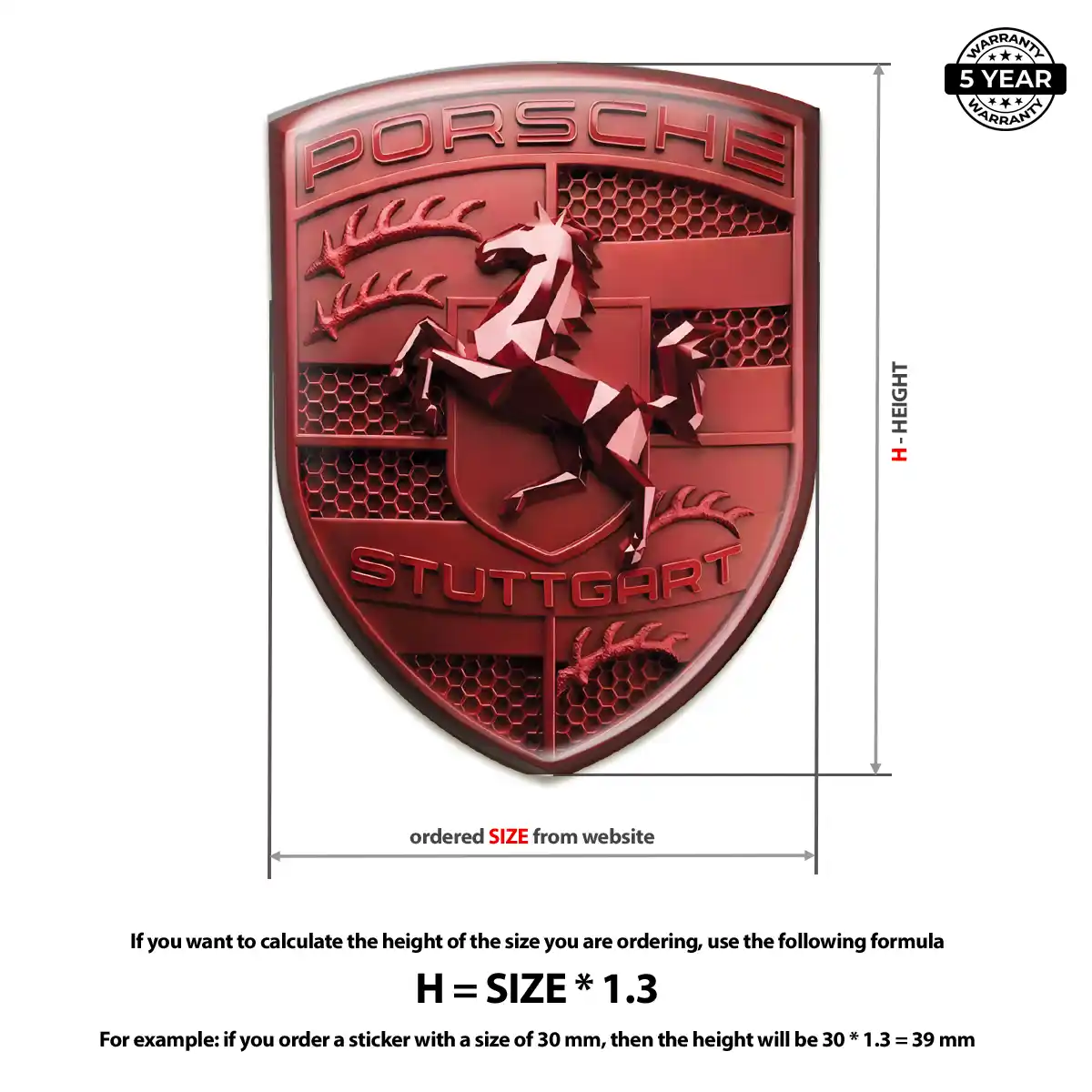 Porsche Emblem Badge Logo Sleek Style