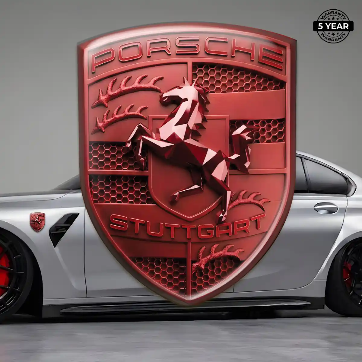 Porsche Emblem Badge Logo Sleek Style