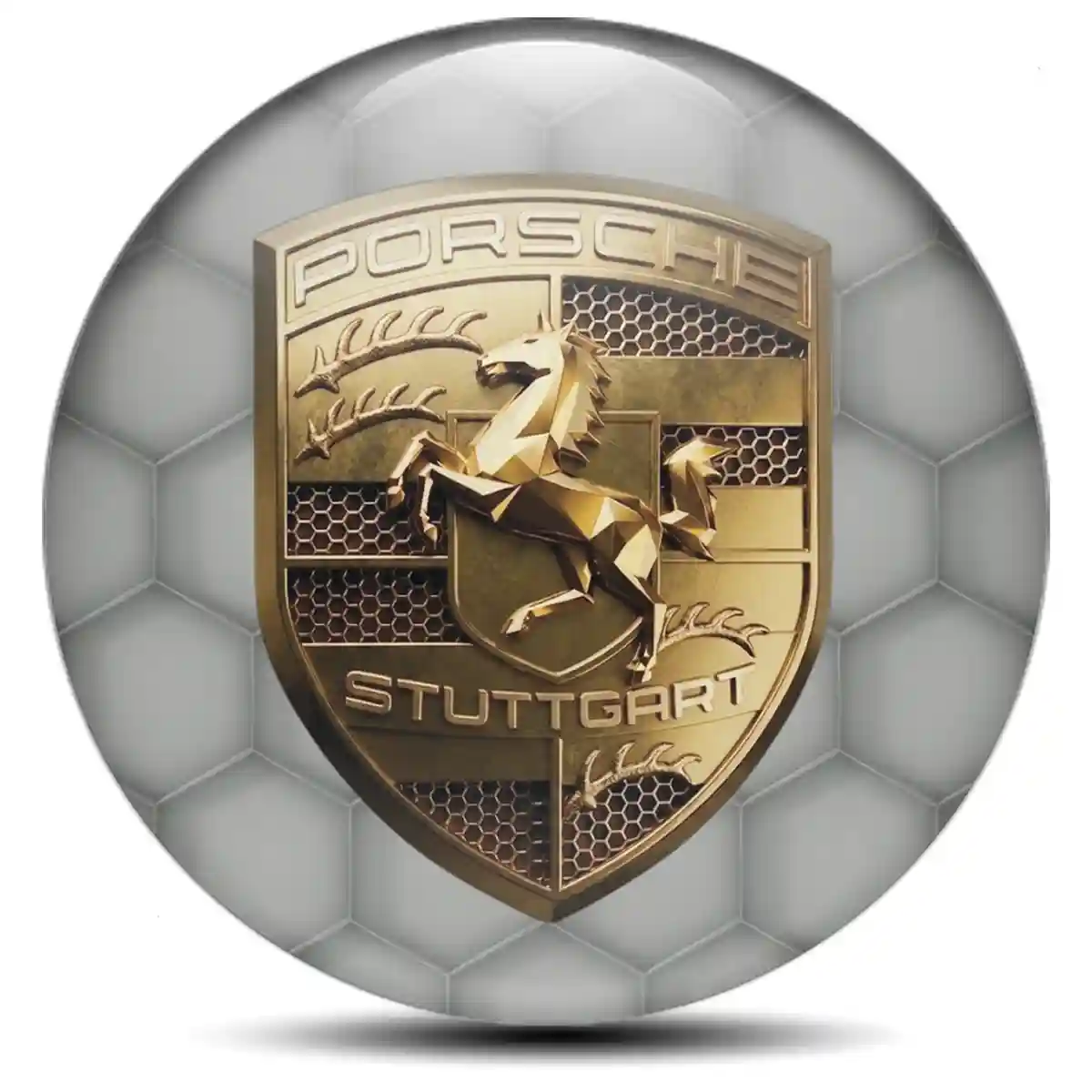 Porsche Emblem Badge Noble Edition