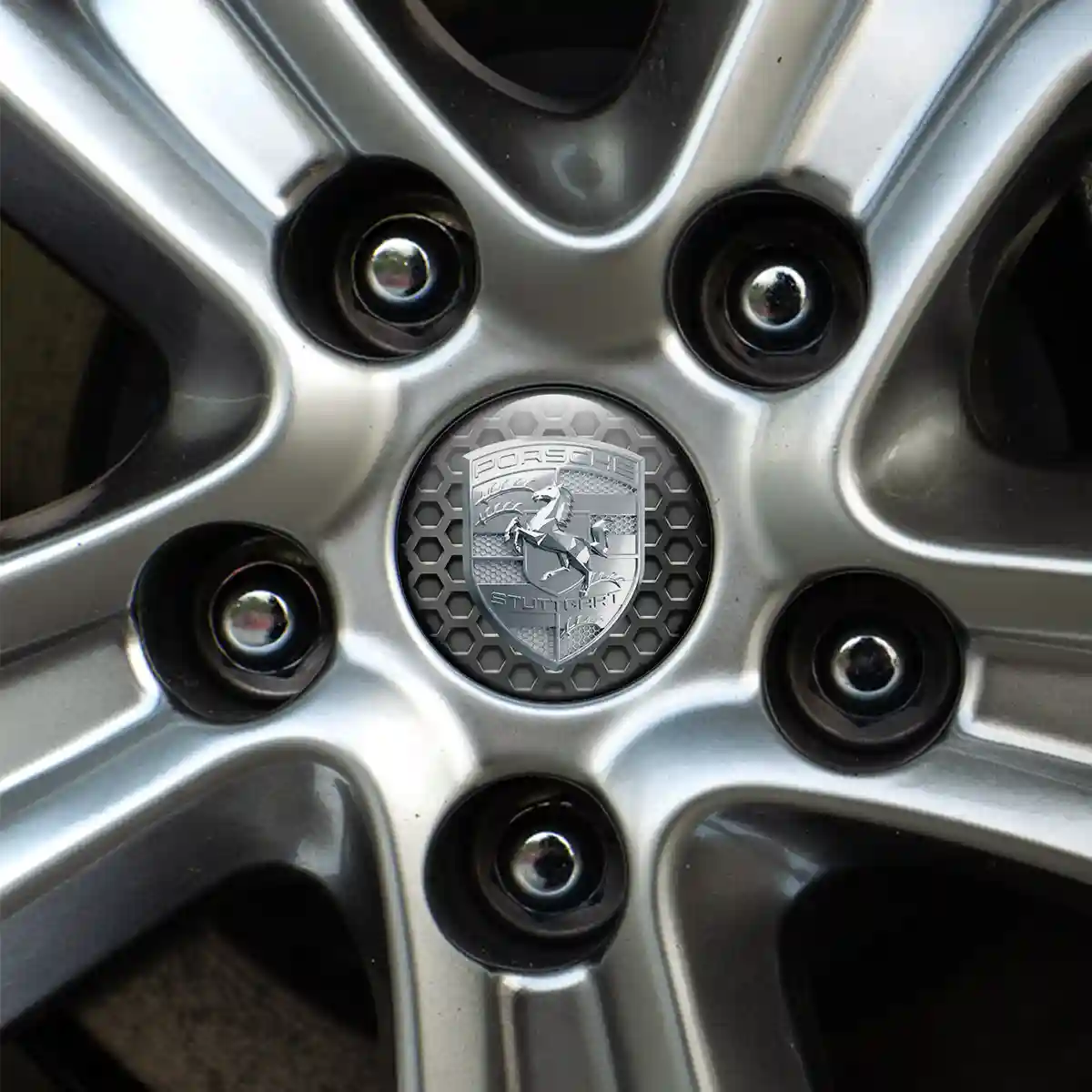 Porsche Emblem Badge Self-Adhesive Exterior Luxe